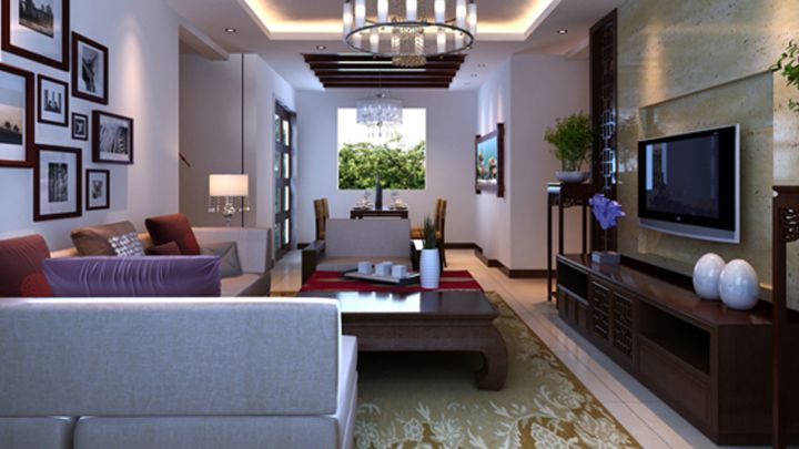 星河灣116㎡簡中式風(fēng)格案例