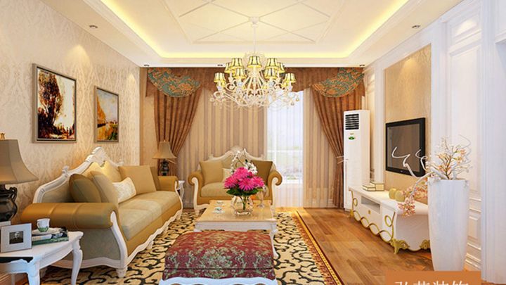 興盛大成107㎡歐式風格案例