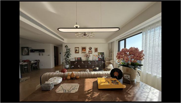 德賢公館143㎡奶油中古風(fēng)實景落地